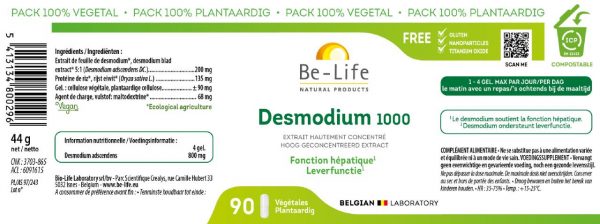 étiquette demodium 1000 be-life